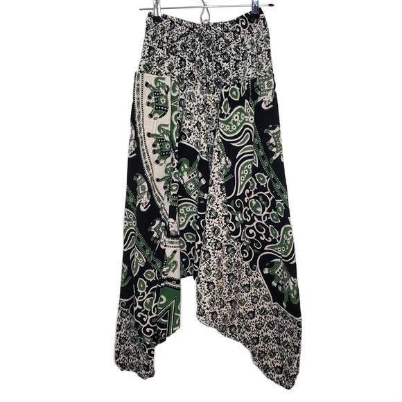 Pants - Made in Nepal 100% Wool Sz XS/S Elephant Paisley Print Harem Pant(1861)